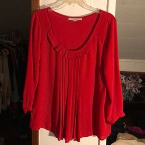 Red blouse